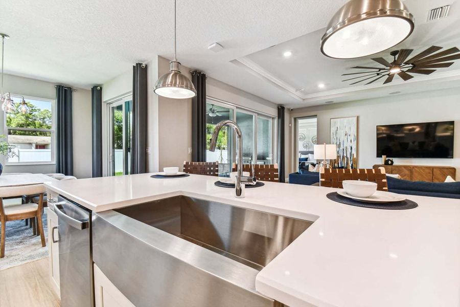 Furnished interior view inside a new home in Pinecone Reserve, Brooksville (Image 15).