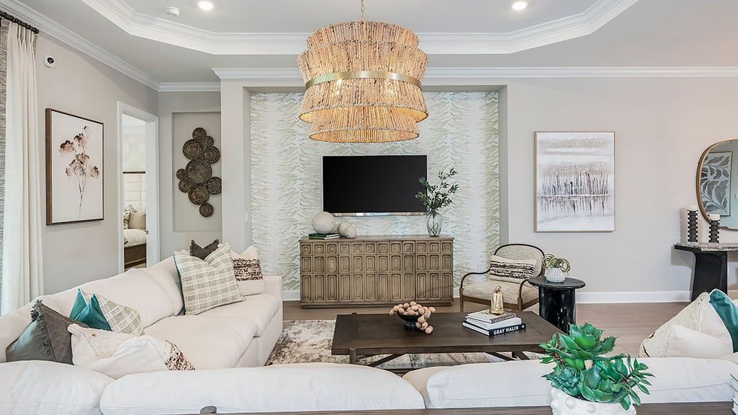 Representative furnished interior of a home built from the Pallazio by Taylor Morrison in Astor Creek Golf and Country Club, Port St. Lucie (Image 8).