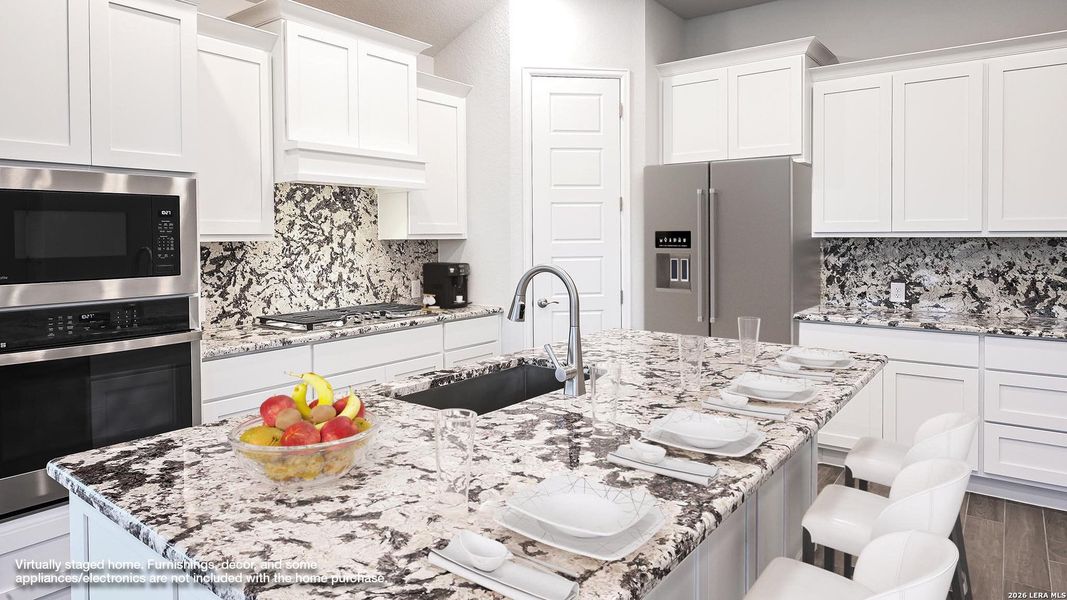 Furnished interior view inside a new home in Johnson Ranch 55', Bulverde (Image 15).