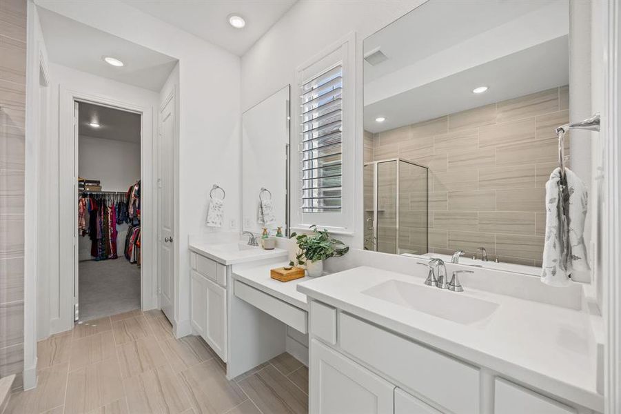 Furnished interior view inside a new home in Thompson Farms: 50ft. lots, Van Alstyne (Image 24).