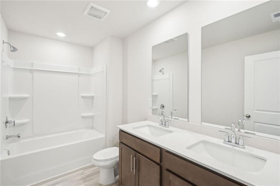 Furnished interior view inside a new home in Westmont Preserve, Powder Springs (Image 10). Furnished interior view inside a new home in Westmont Preserve, Powder Springs (Image 10).