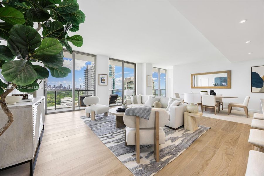 Furnished interior view inside a new home in Mr. C Residences, Miami (Image 8).