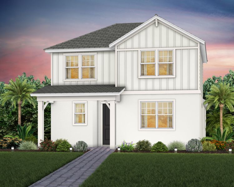 Representative exterior photo of a completed home built from the Kelsey II by Pulte Homes in SeaFlower, Bradenton, FL (Image 2). Representative exterior photo of a completed home built from the Kelsey II by Pulte Homes in SeaFlower, Bradenton, FL (Image 2).
