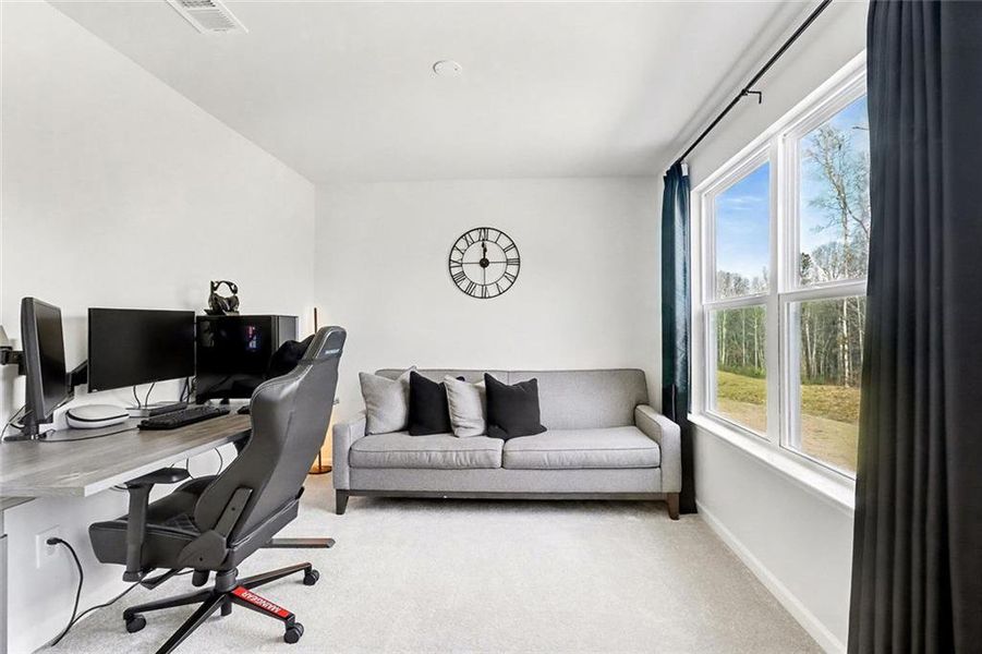 Furnished interior view inside a new home in Pinebrook at Hamilton Mill, Auburn (Image 40). Furnished interior view inside a new home in Pinebrook at Hamilton Mill, Auburn (Image 40).