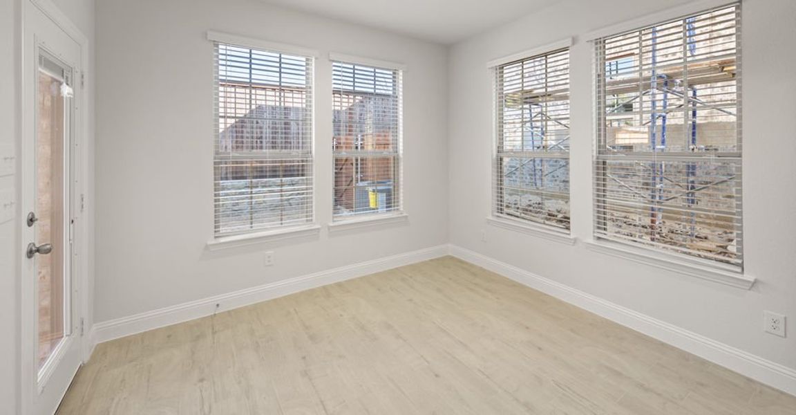 Representative exterior photo of a completed home built from the Meredith by Impression Homes in Main Street Village, Mansfield, TX (Image 10). Representative exterior photo of a completed home built from the Meredith by Impression Homes in Main Street Village, Mansfield, TX (Image 10).