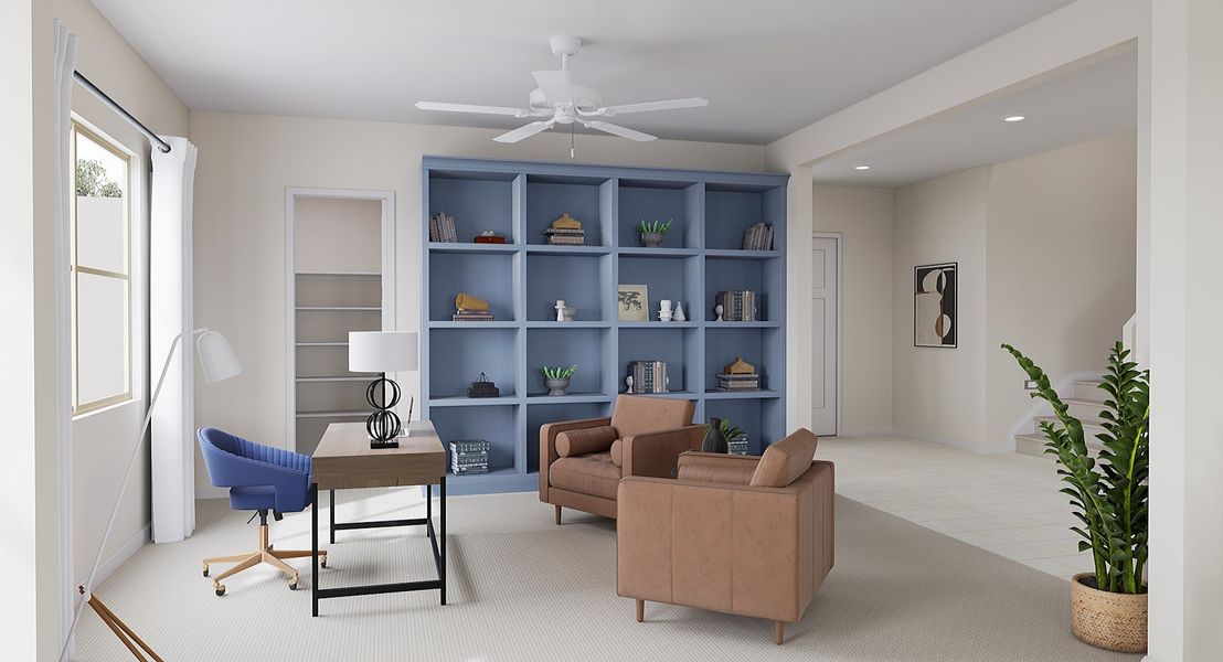 Representative furnished interior of a home built from the Sabino Plan 4506 by Tri Pointe Homes in Waterston Central, Gilbert (Image 9).