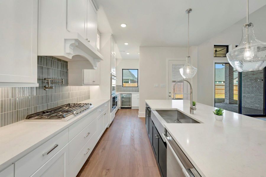 Furnished interior view inside a new home in The Meadows at Imperial Oaks, Conroe (Image 5).