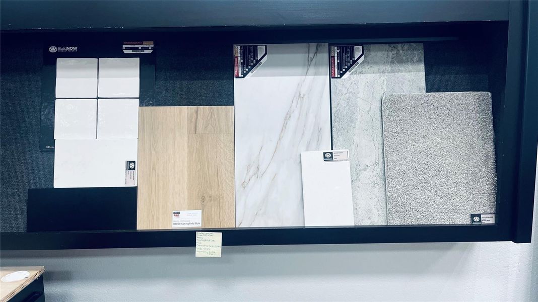 Actual selections going into the home Actual selections going into the home