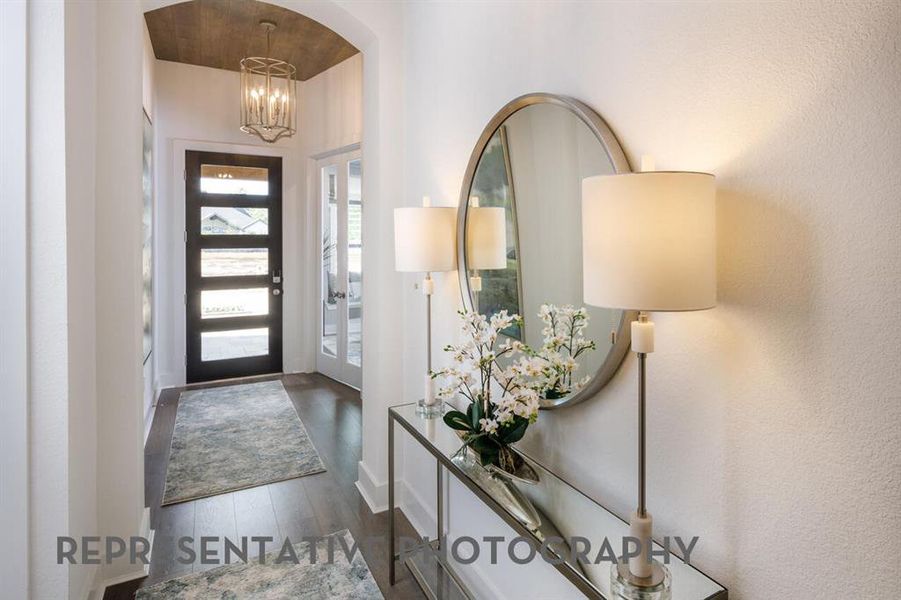 Furnished interior view inside a new home in Sandbrock Ranch, Aubrey (Image 9).