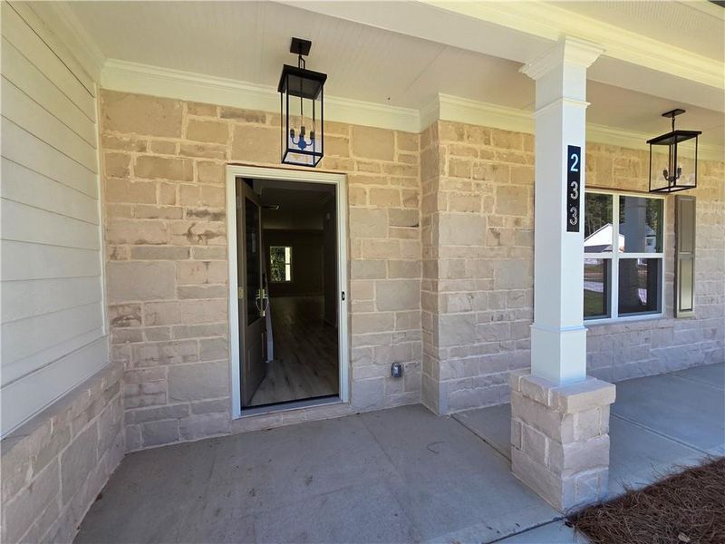 Exterior details and patio area of a home in River Meadows, Bethlehem (Image 18).