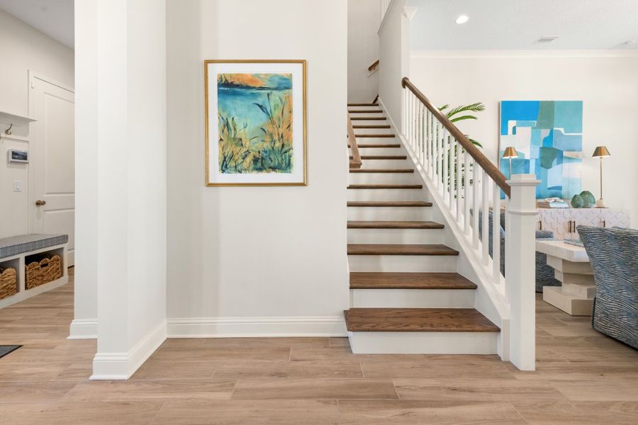 Representative unfurnished interior of a home built from the Sawyer by Riverside Homes in Mariposa at EverRange, Jacksonville (Image 30).
