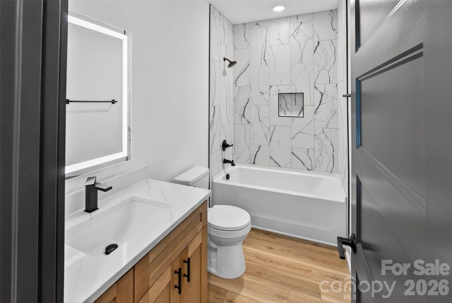 Furnished interior view inside a new home in , Albemarle (Image 10).