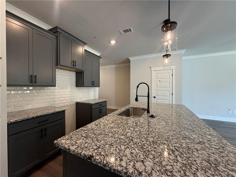 Furnished interior view inside a new home in The Towns at Auburn Station East, Auburn (Image 8).