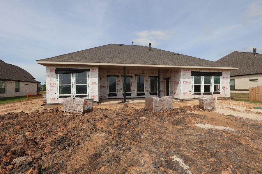 Backyard with covered patio - still under construction! Backyard with covered patio - still under construction!