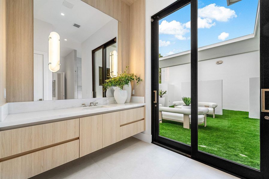 Furnished interior view inside a new home in , Delray Beach (Image 67).