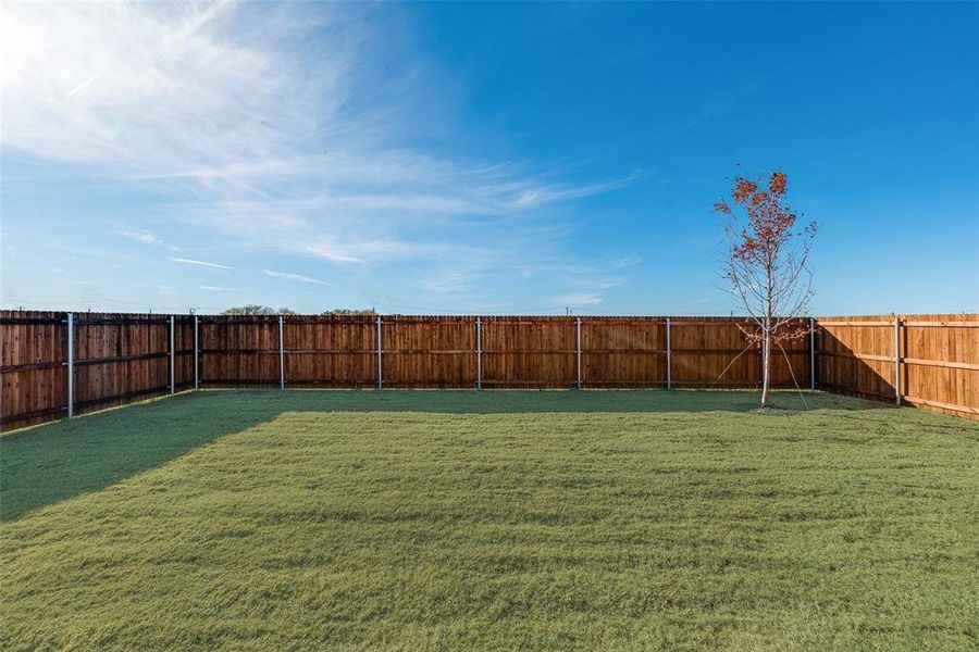 Exterior details and patio area of a home in Sutton Fields, Celina (Image 20). Exterior details and patio area of a home in Sutton Fields, Celina (Image 20).