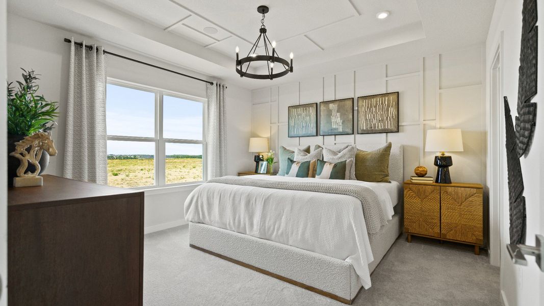 Atlantic Plan Single Story Home by DRB Homes, Primary Suite in Liberty Trace in Haines City, FL