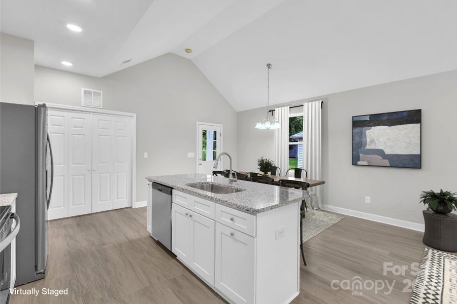 Furnished interior view inside a new home in , Statesville (Image 12).