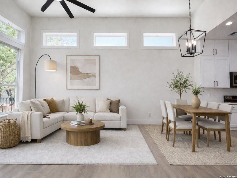 Furnished interior view inside a new home in , San Antonio (Image 14).
