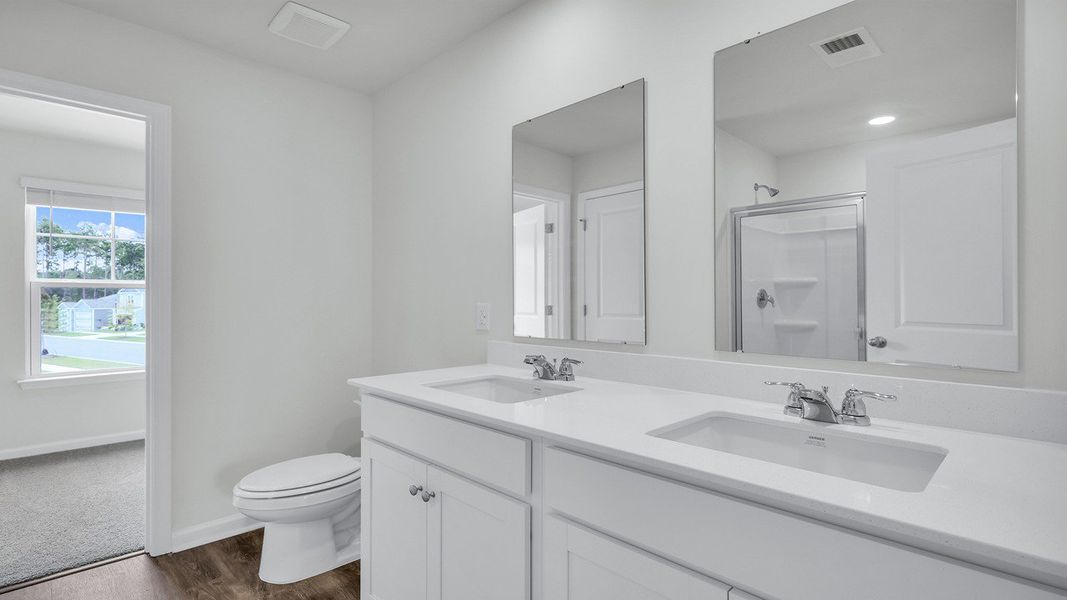 Furnished interior view inside a new home in Hillcrest, Ravenel (Image 9). Furnished interior view inside a new home in Hillcrest, Ravenel (Image 9).