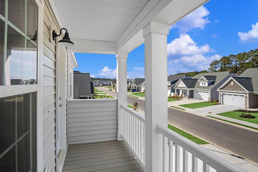 Exterior details and patio area of a home in Bridgewater - Shorehaven Village, Little River (Image 3).