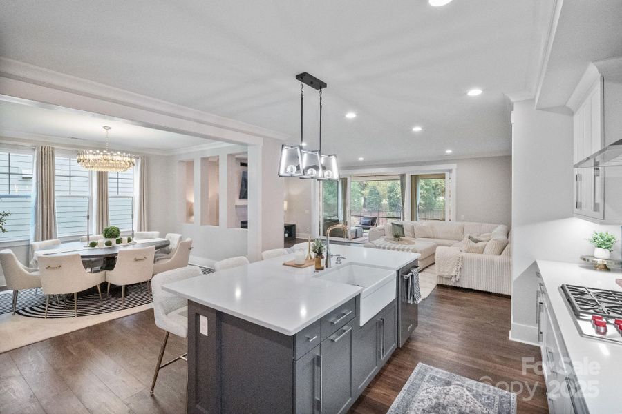 Furnished interior view inside a new home in , Huntersville (Image 12).
