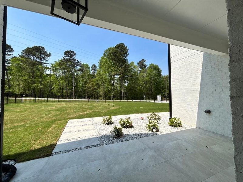 Exterior details and patio area of a home in , Buford (Image 3).
