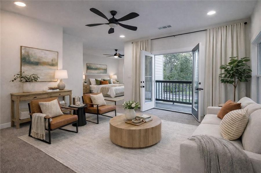 Furnished interior view inside a new home in , Decatur (Image 13).