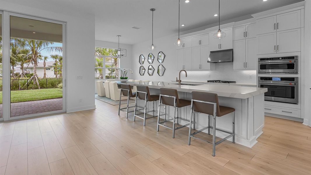 Furnished interior view inside a new home in L'Ambiance at Avenir, Palm Beach Gardens (Image 30).