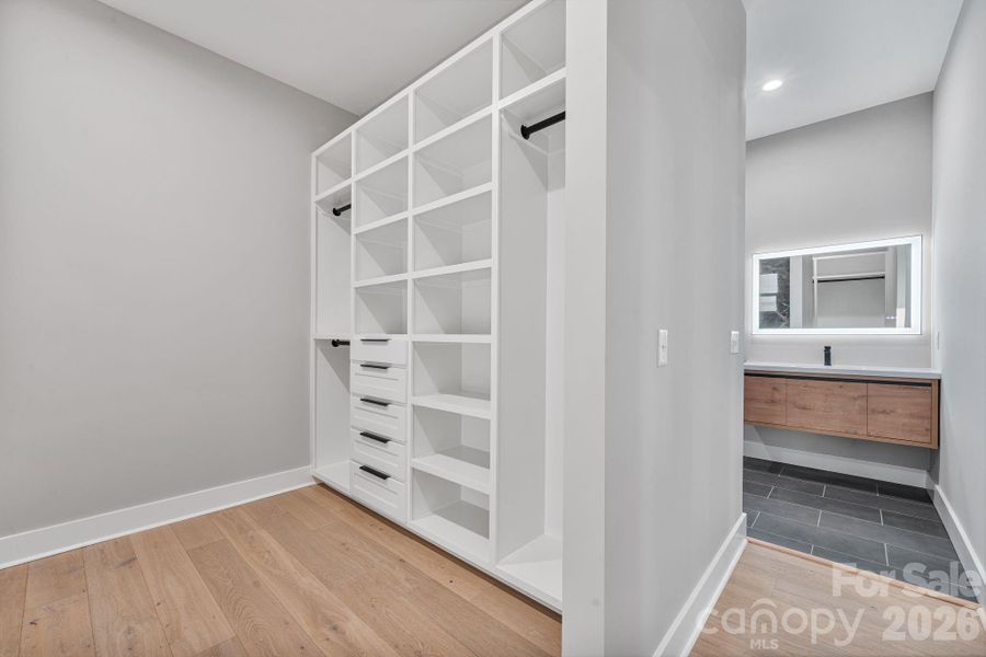 Custom walk-in closet