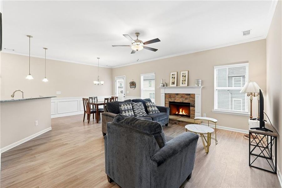 Furnished interior view inside a new home in , Cartersville (Image 10).