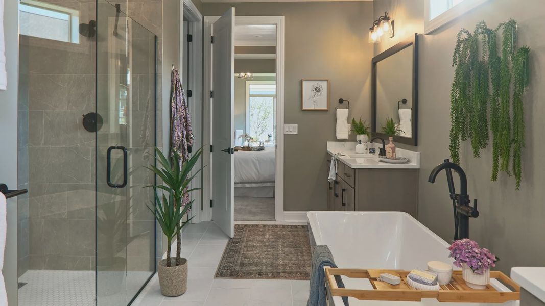 Representative furnished interior of a home built from the Provenance by Epcon Communities in The Courtyards at Bailey Farms, Dacula (Image 12).