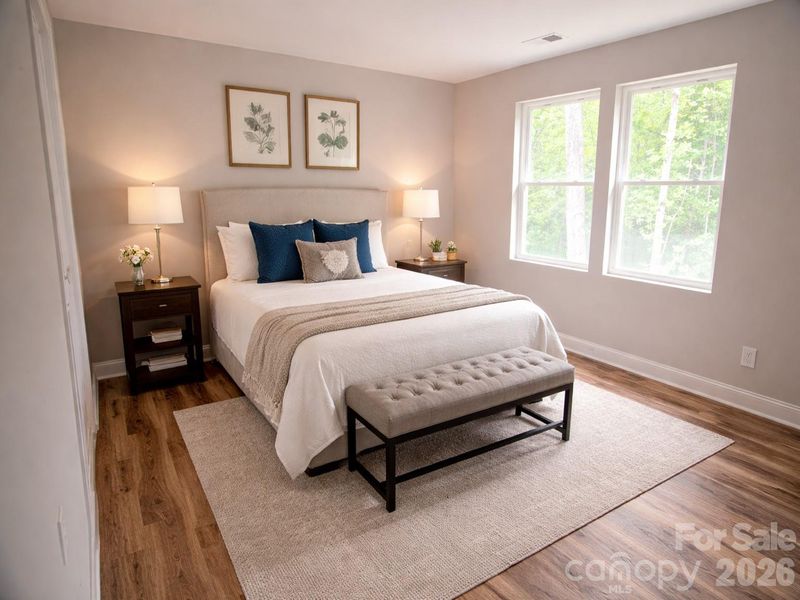 Furnished interior view inside a new home in , Charlotte (Image 13). Furnished interior view inside a new home in , Charlotte (Image 13).