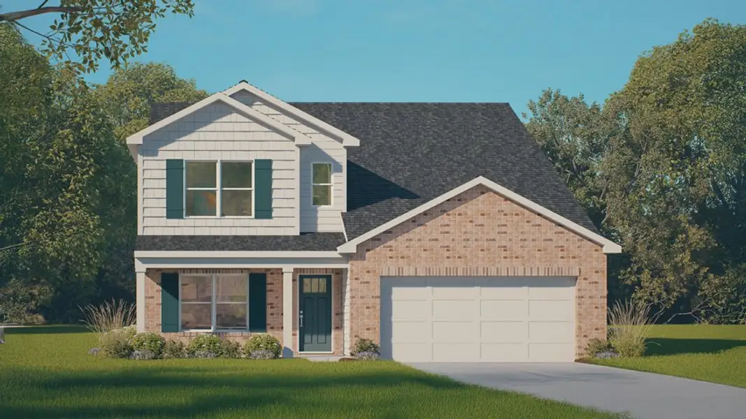 Front exterior of a new home in Dail Farm, Farmville, NC, highlighting curb appeal (Image 1). Front exterior of a new home in Dail Farm, Farmville, NC, highlighting curb appeal (Image 1).