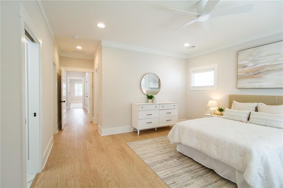 Furnished interior view inside a new home in , Atlanta (Image 17).