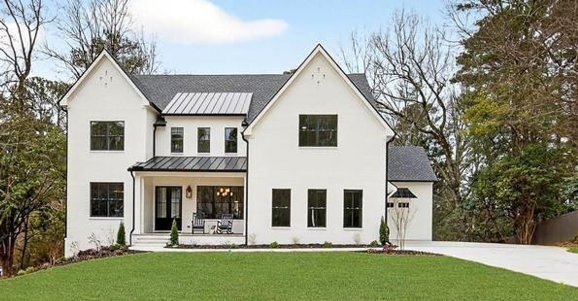Front exterior of a new home in , Atlanta, GA, highlighting curb appeal (Image 26).