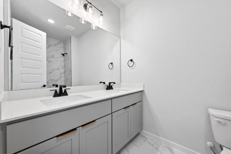 Furnished interior view inside a new home in Lagos Reserve, Manor (Image 19). Furnished interior view inside a new home in Lagos Reserve, Manor (Image 19).