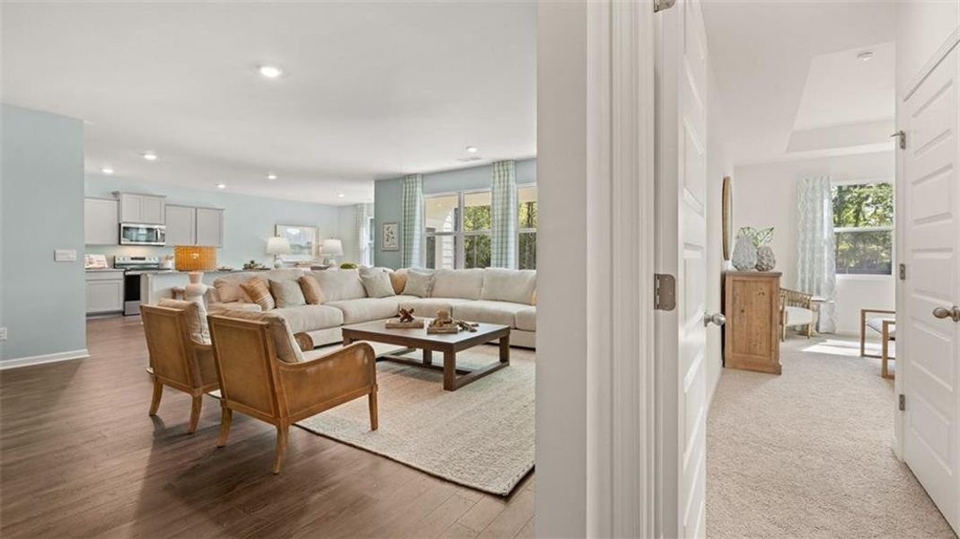 Furnished interior view inside a new home in Preserve at Dove Creek, Statham (Image 16).