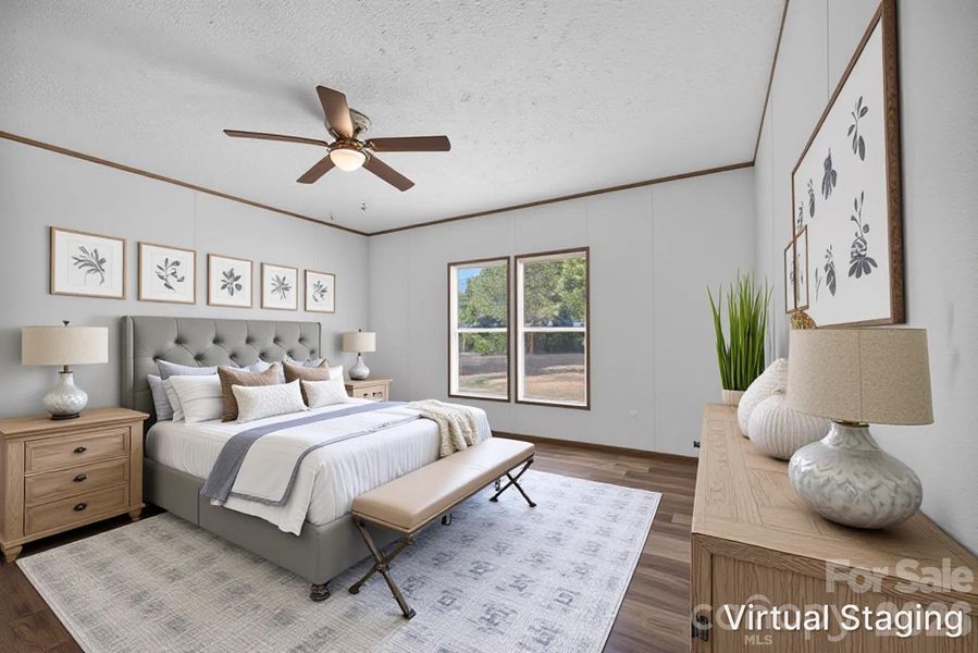 Primary Bedroom Virtually Staged