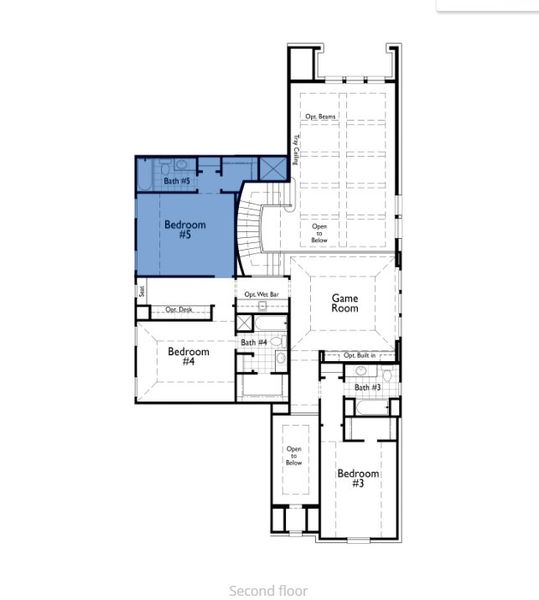 2D floor plan layout of this home in Mosaic: Classic Series - 50ft. Lots, Celina, TX (Image 5). 2D floor plan layout of this home in Mosaic: Classic Series - 50ft. Lots, Celina, TX (Image 5).