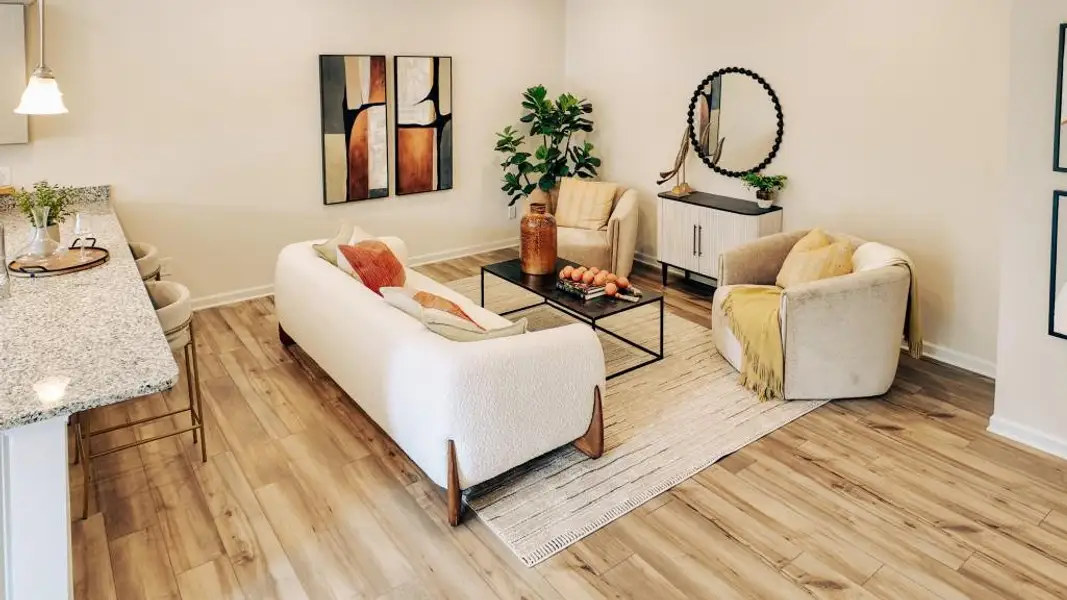 Furnished interior view inside a new home in Sterling At The Villages, Calhoun (Image 9).