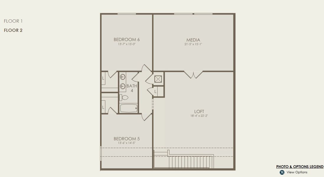 2D floor plan layout for the Easley by Pulte Homes in Reagan Landing, Bradenton, FL (Image 3).