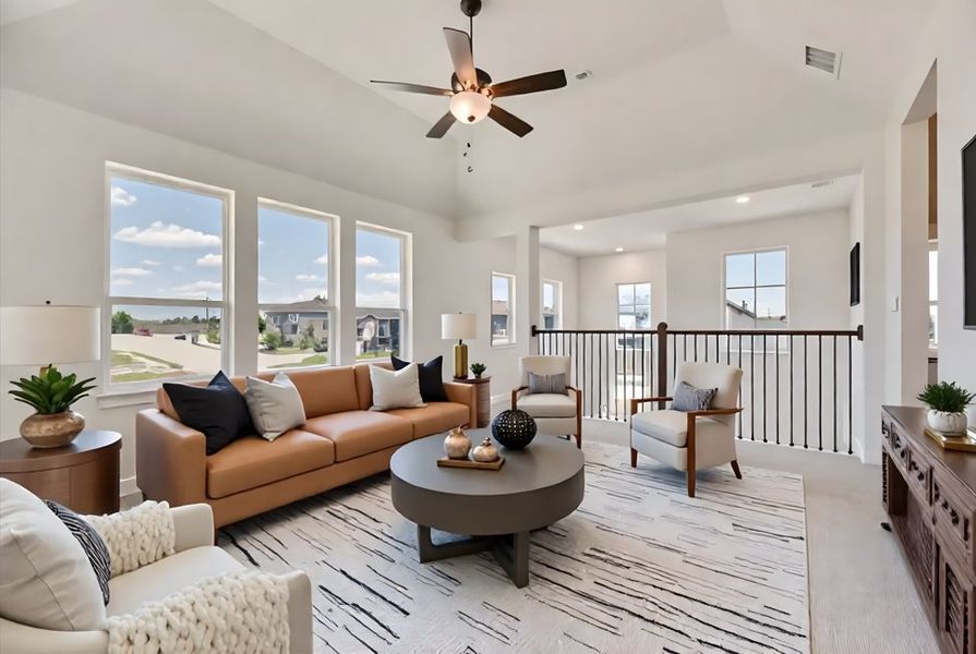Furnished interior view inside a new home in Cottages of Celina, Celina (Image 16).