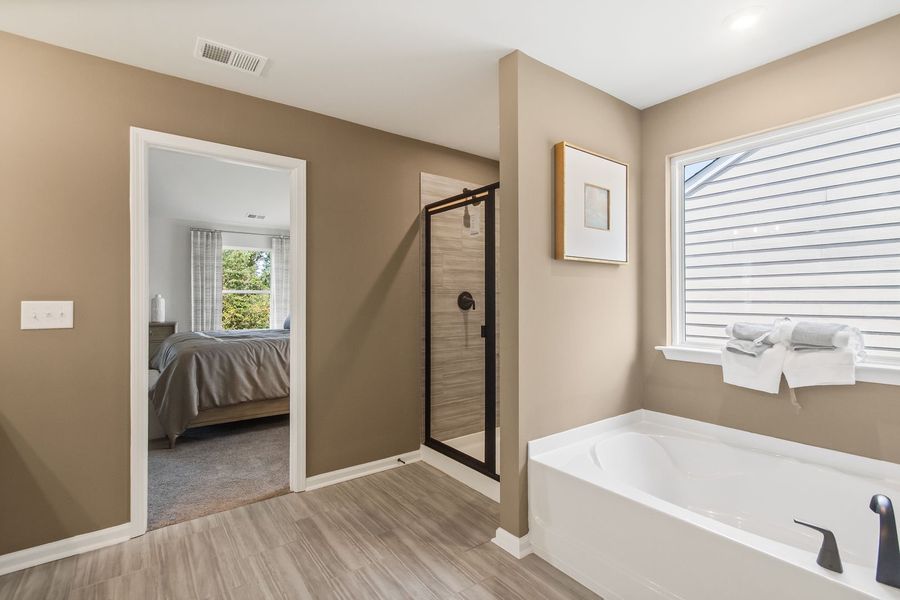 Furnished interior view inside a new home in Bridgeport Single Family Homes, Greenville (Image 32).