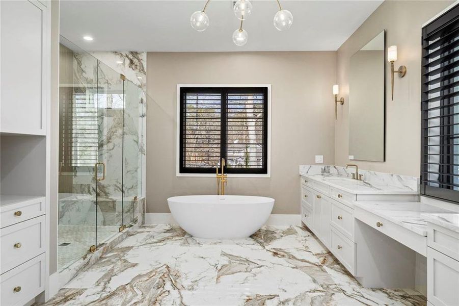 Furnished interior view inside a new home in , Alpharetta (Image 71).