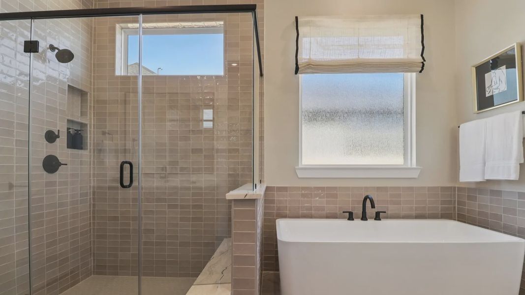 Representative furnished interior of a home built from the Marbella by Chesmar Homes in Audubon, Magnolia (Image 33).