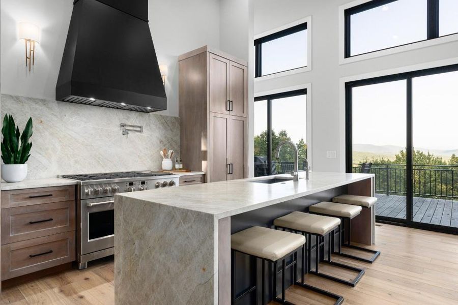 Furnished interior view inside a new home in , Blue Ridge (Image 10).