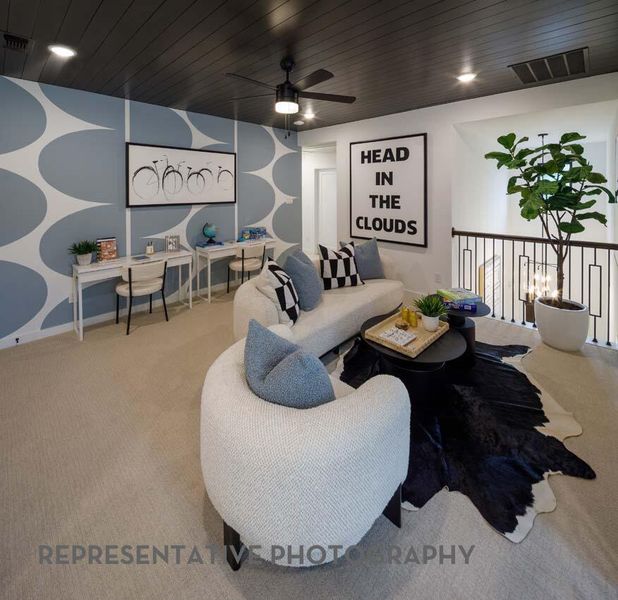 Furnished interior view inside a new home in Easton Park, Austin (Image 16).