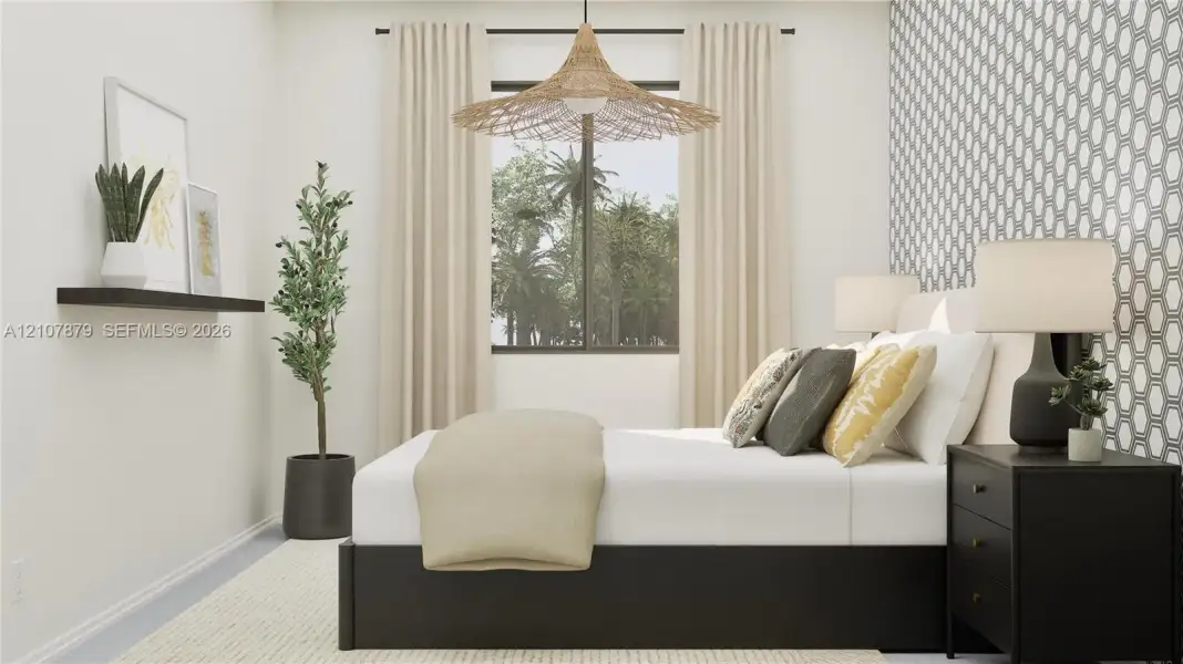 Furnished interior view inside a new home in Coral Breeze, Miami (Image 8).
