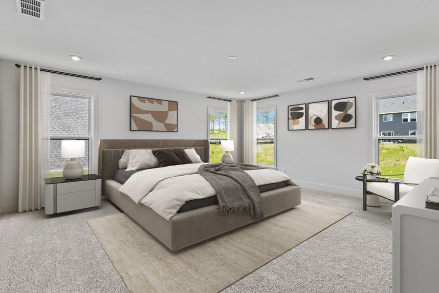 Representative furnished interior of a home built from the Beckett by Fischer Homes in Twin Lakes, Hoschton (Image 6).